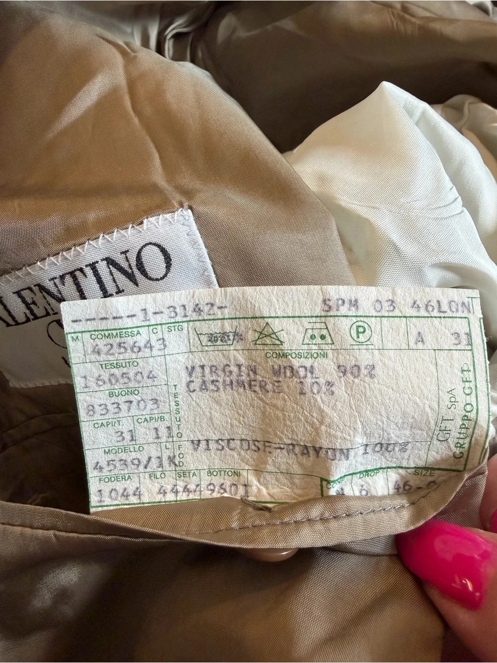 Vintage Valentino Wool Cashmere mix Blazer